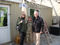 Jula and Keith at Bagram Air Field with the Head of the POL Team
